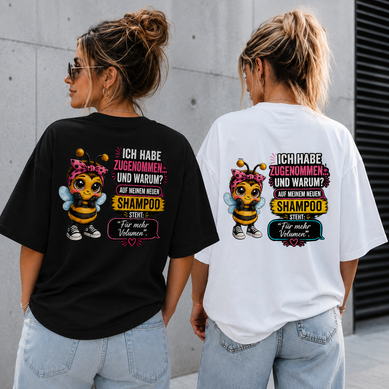 Statement T-Shirt Statement Shirt Biene Shampoo Frontprint & Backprint | Unisex