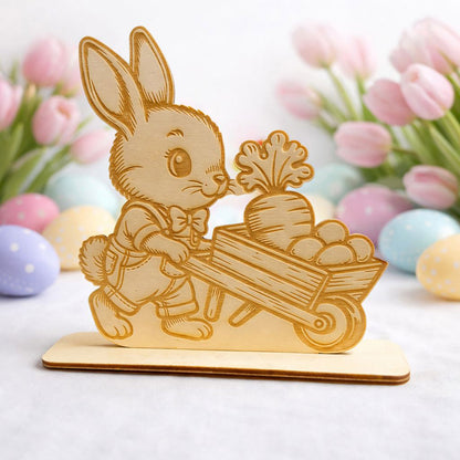 Holz Aufsteller Hase Schaf Ostern Deko gelasert