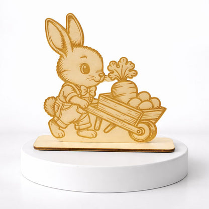Holz Aufsteller Hase Schaf Ostern Deko gelasert