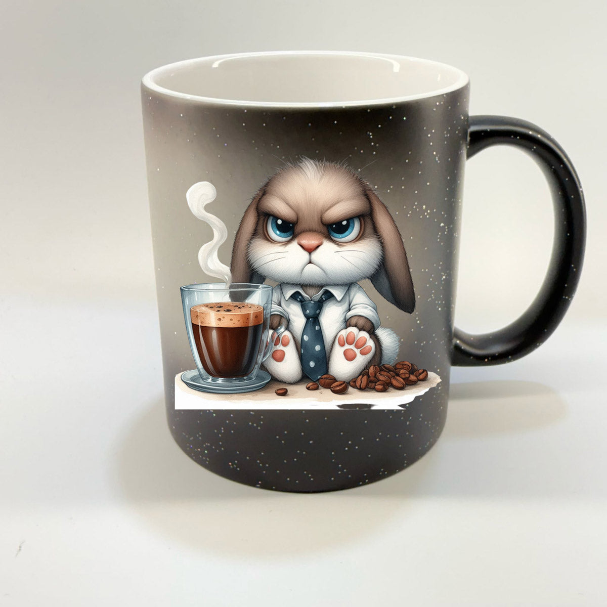 Tasse - Magic Tasse Schwarz - Hase