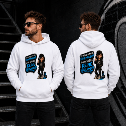 Hoodie Badass Chibi Ich verbiege mich nicht... männlich Frontprint & Backprint | Unisex
