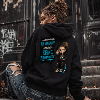 Hoodie Badass Chibi Girl | Frontprint & Backprint | Unisex