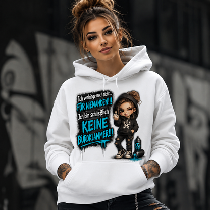 Hoodie Badass Chibi Girl | Frontprint & Backprint | Unisex
