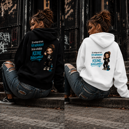 Hoodie Badass Chibi Girl | Frontprint & Backprint | Unisex
