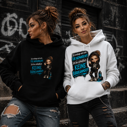 Hoodie Badass Chibi Girl | Frontprint & Backprint | Unisex