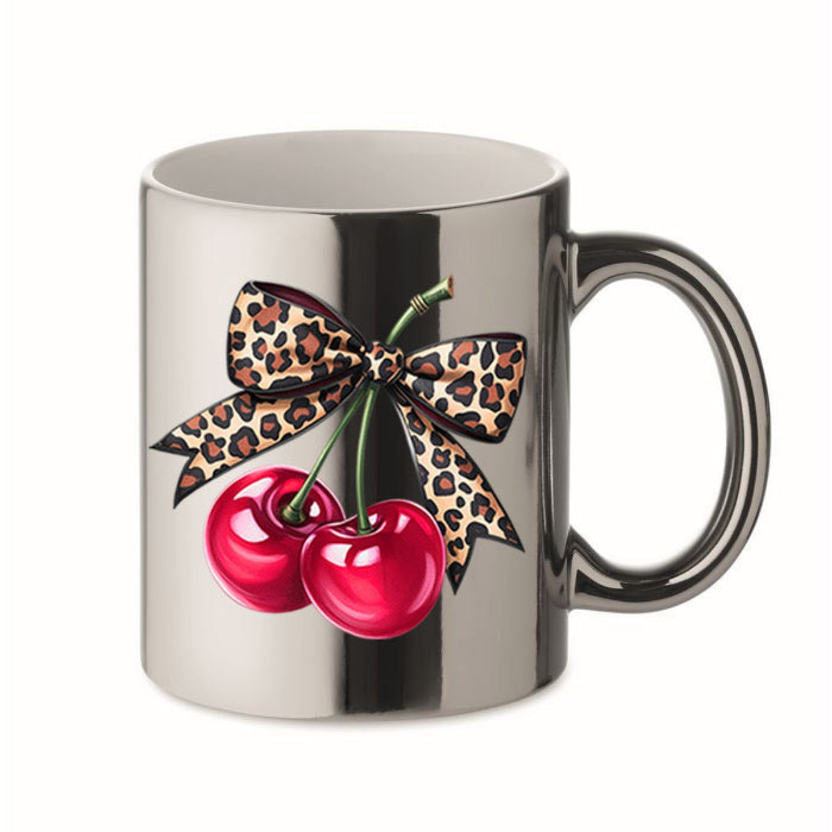 Tasse Chrome Silber - Hot Cherry