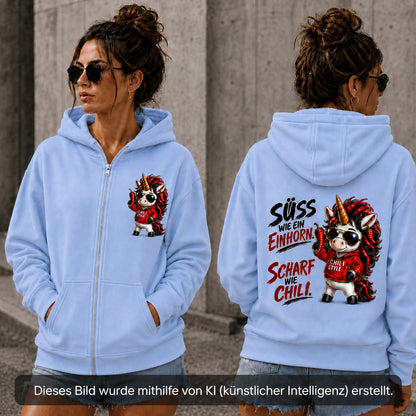 Statement Zip Hoodie Sweet Chili Frontprint & Backprint | Unisex