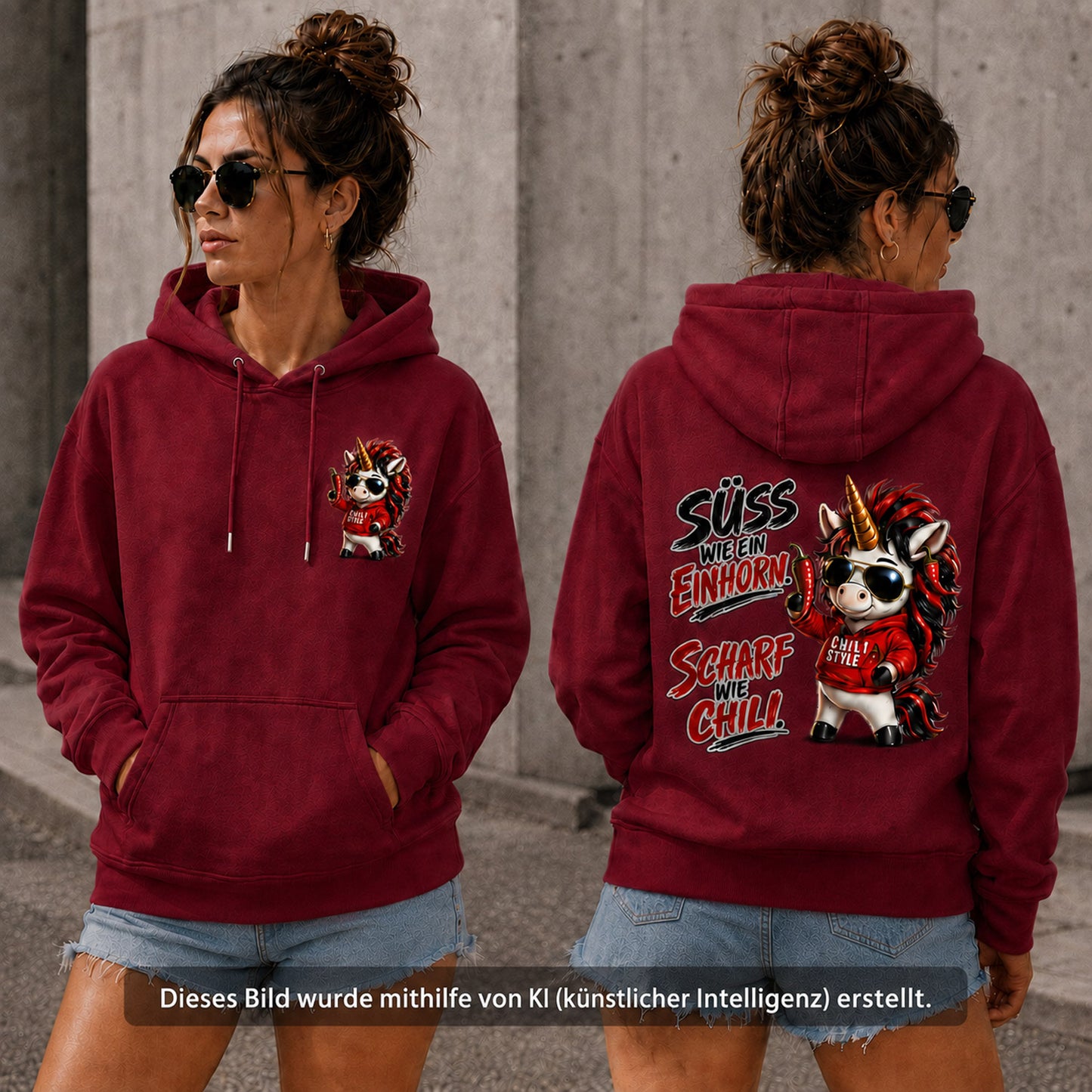 Statement Hoodie Sweet Chili Frontprint & Backprint | Unisex