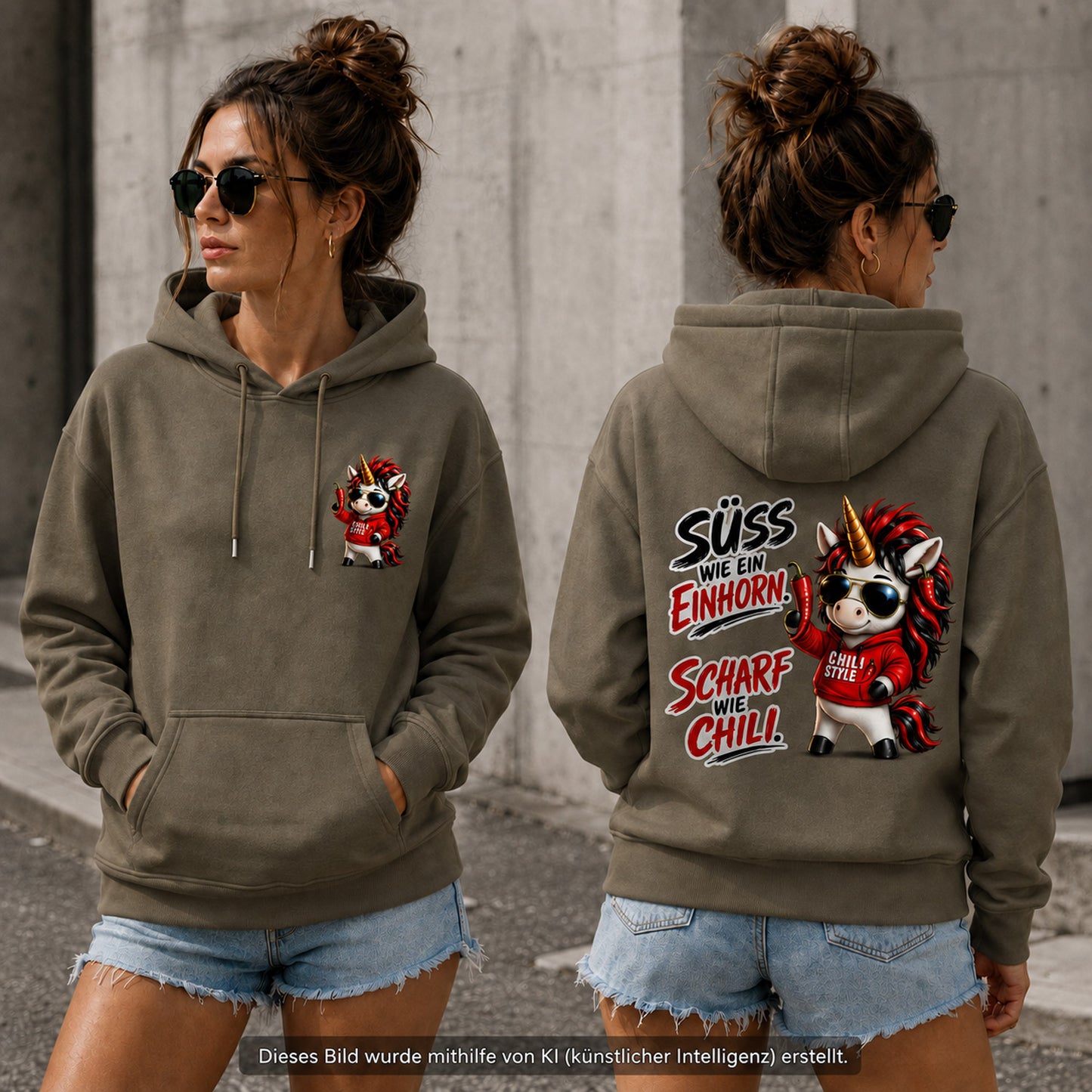 Statement Hoodie Sweet Chili Frontprint & Backprint | Unisex