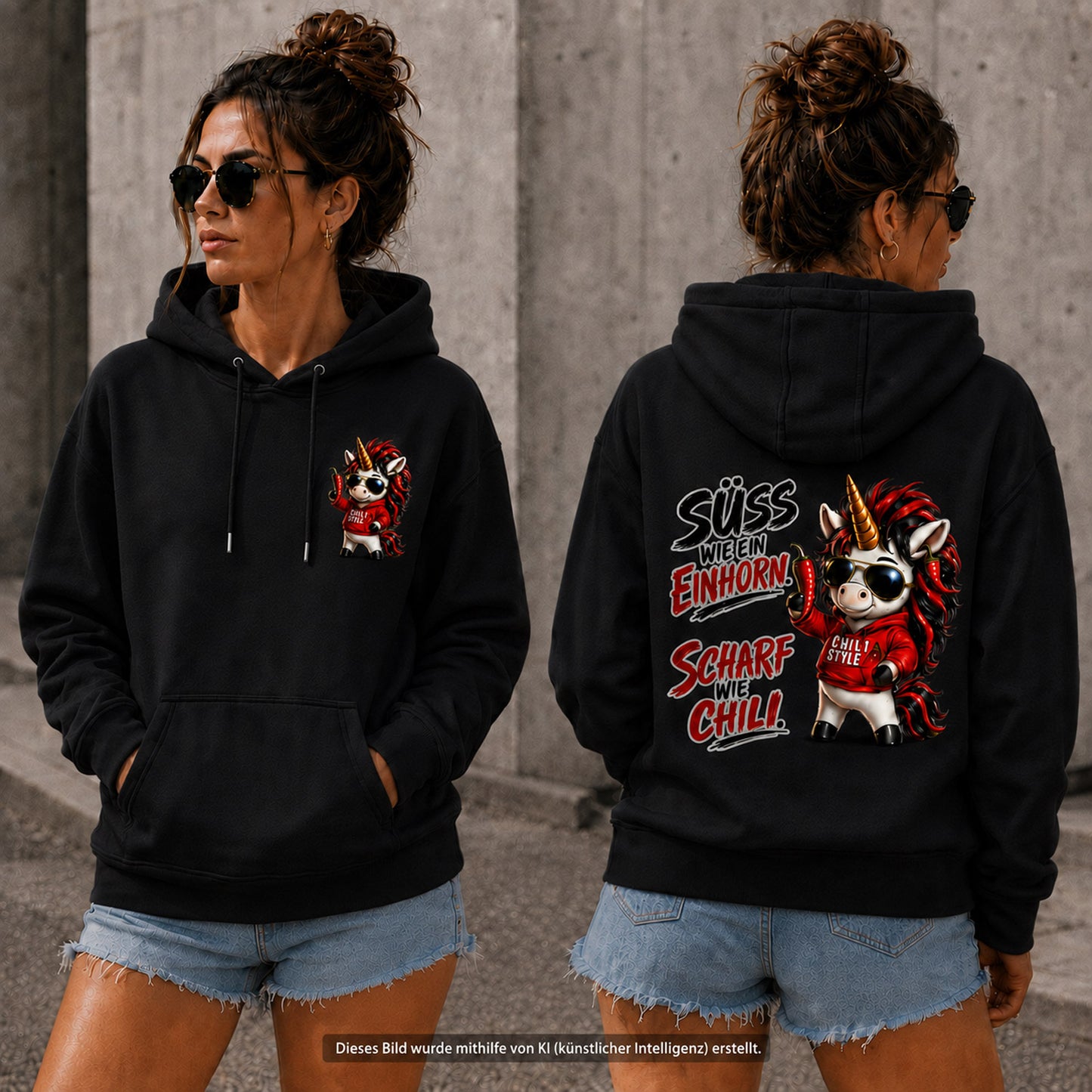 Statement Hoodie Sweet Chili Frontprint & Backprint | Unisex