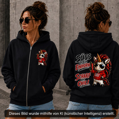 Statement Zip Hoodie Sweet Chili Frontprint & Backprint | Unisex