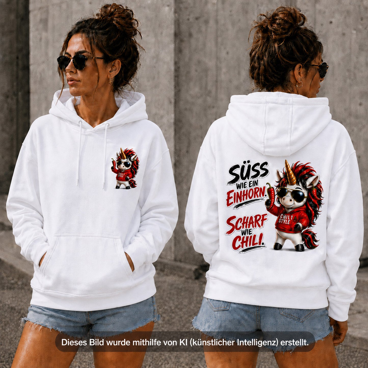 Statement Hoodie Sweet Chili Frontprint & Backprint | Unisex