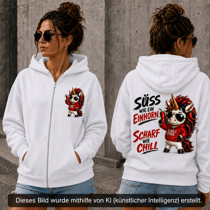 Statement Zip Hoodie Sweet Chili Frontprint & Backprint | Unisex