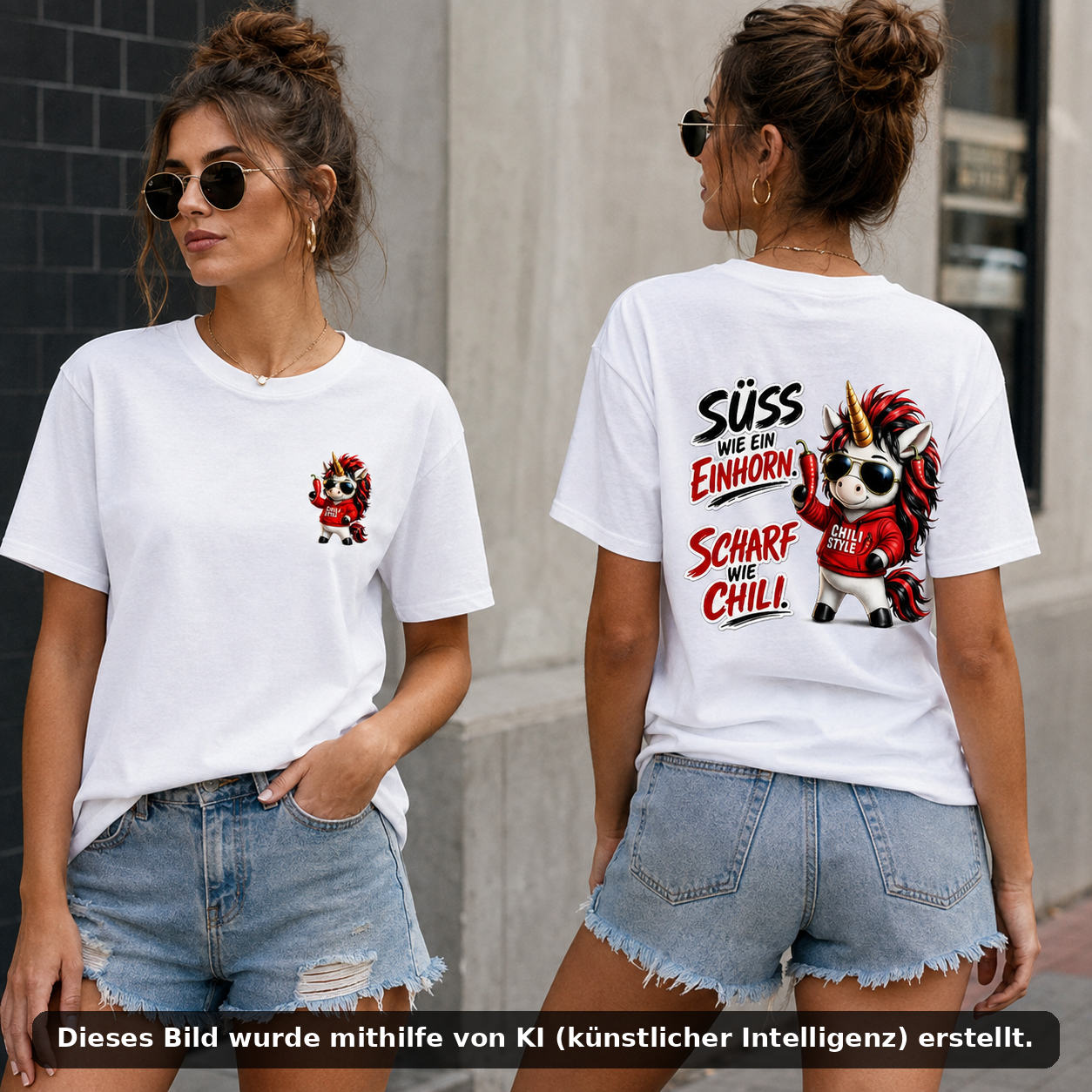 T-Shirt Shirt Sweet Chili Frontprint & Backprint | Unisex