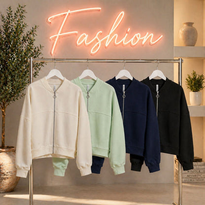 Lässige Sweatshirt Jacke – sportlich &amp; bequem Größe 38 - 46