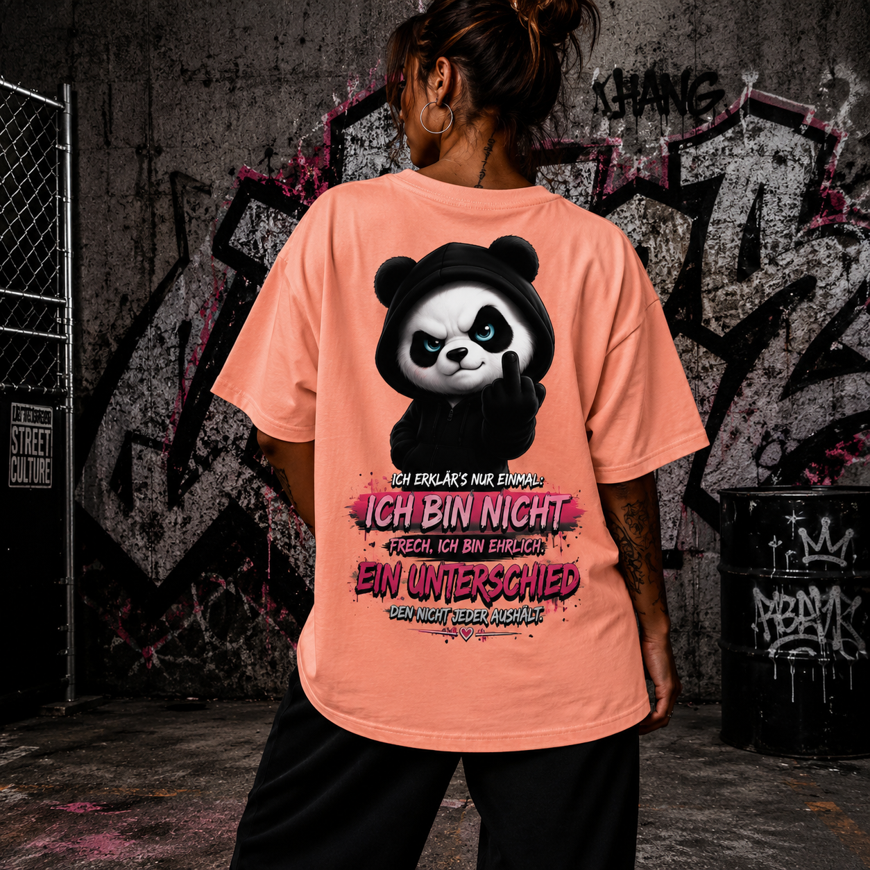 Panda Statement Shirt – Ich bin nicht frech, ich bin ehrlich