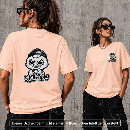T-Shirt Shirt Duck Shut up Frontprint & Backprint | Unisex