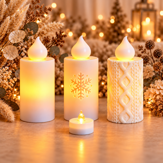 LED-Kerzenhüllen 3D-Druck – 3 Designs | Tassentussi