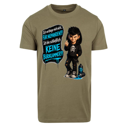 Statement T-Shirt Ich verbiege mich nicht... männlich  Frontprint & Backprint Unisex
