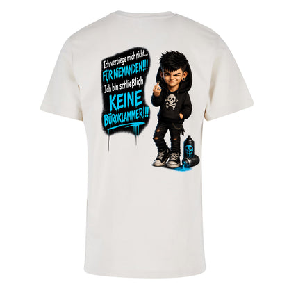 Statement T-Shirt Ich verbiege mich nicht... männlich  Frontprint & Backprint Unisex