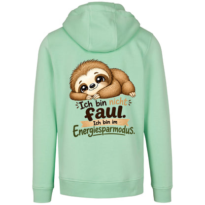 Statement Hoodie Faultier "Ich bin nicht faul... " Hoodie Backprint | Unisex