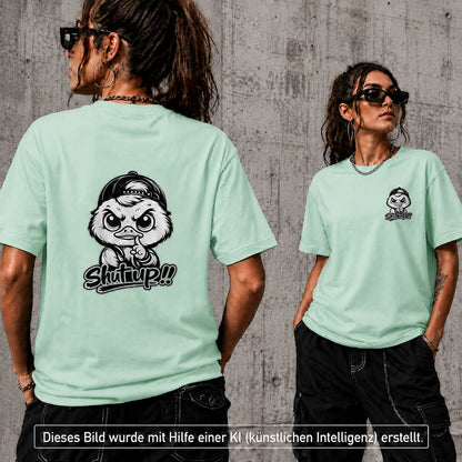 T-Shirt Shirt Duck Shut up Frontprint & Backprint | Unisex