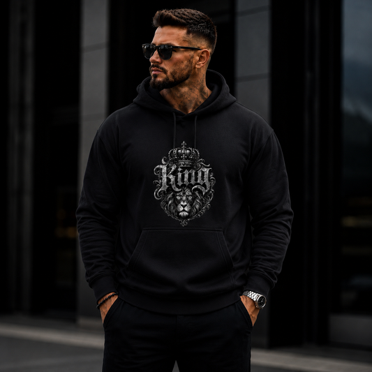 Statement King Löwe Lion  Hoodie Pullover Frontprint & Backprint | Unisex