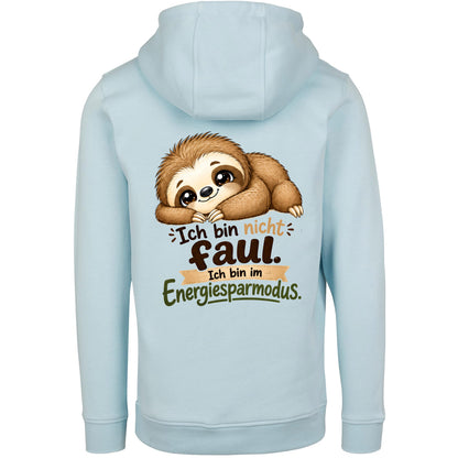 Statement Hoodie Faultier "Ich bin nicht faul... " Hoodie Backprint | Unisex