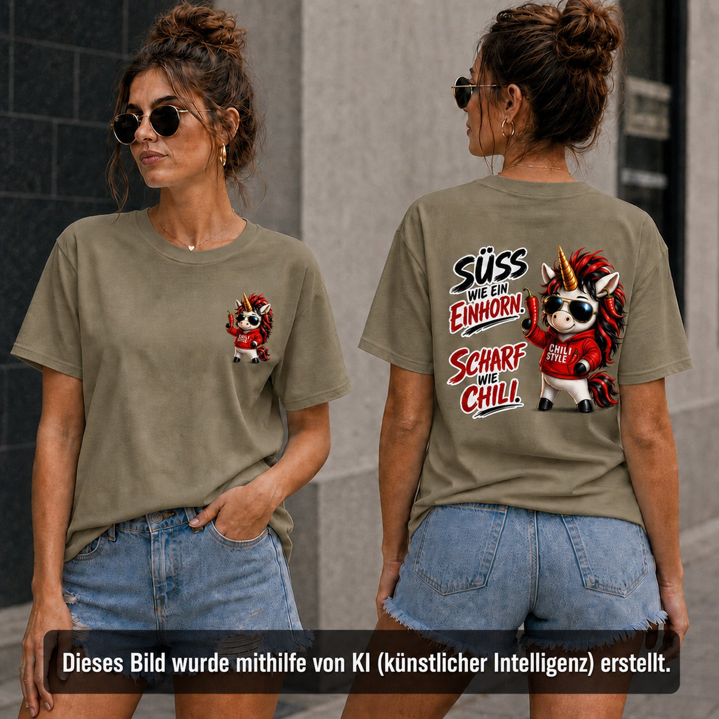 T-Shirt Shirt Sweet Chili Frontprint & Backprint | Unisex