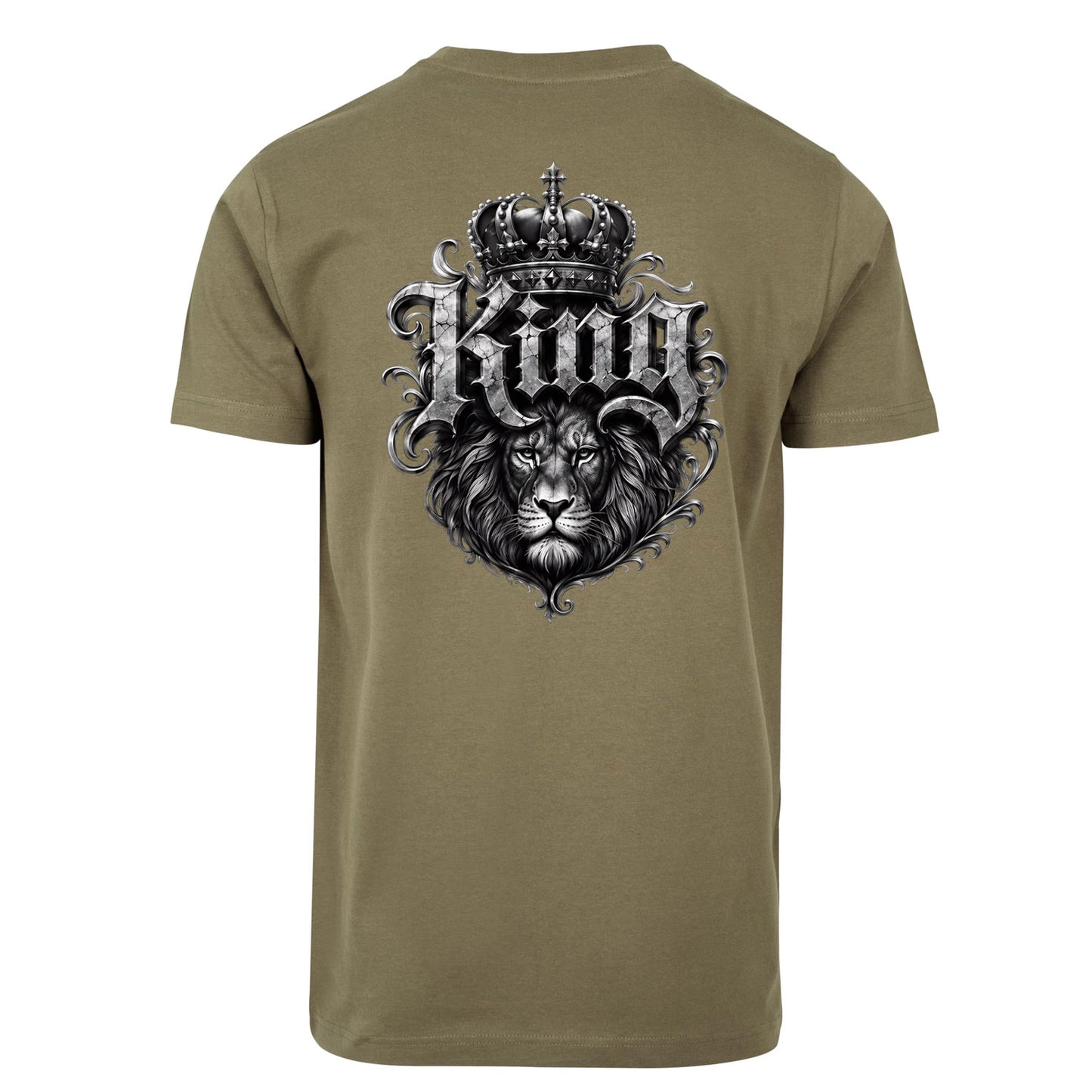 Statement King Löwe Lion  T-Shirt Shirt Frontprint & Backprint | Unisex