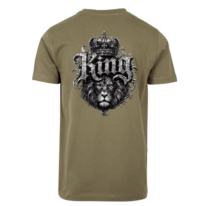 Statement King Löwe Lion  T-Shirt Shirt Frontprint & Backprint | Unisex