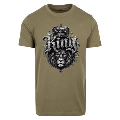 Statement King Löwe Lion  T-Shirt Shirt Frontprint & Backprint | Unisex