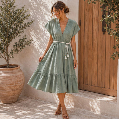 Luftiges Baumwollkleid für feminine Sommerlooks 38-44/46
