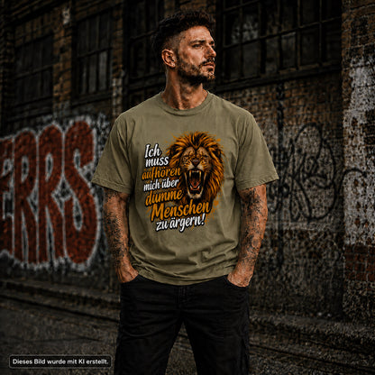 T-Shirt Löwe Menschen Statement Unisex