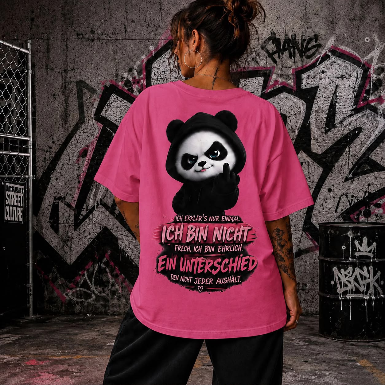 Panda Statement Shirt – Ich bin nicht frech, ich bin ehrlich