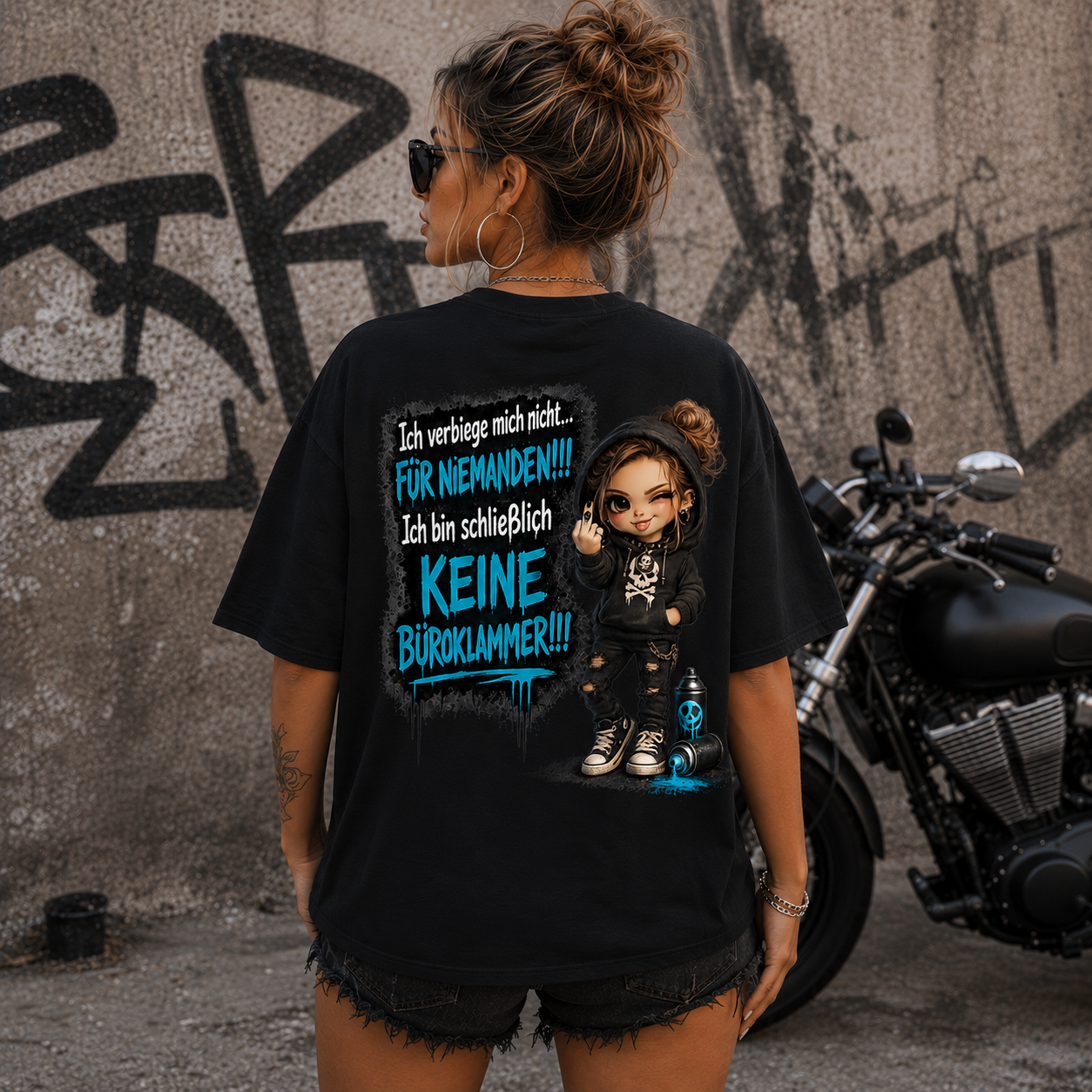 Statement T-Shirt Ich verbiege mich nicht... | Frontprint & Backprint | Unisex