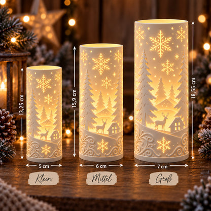Winterwindlicht 3D-Druck aus PLA | LED Deko