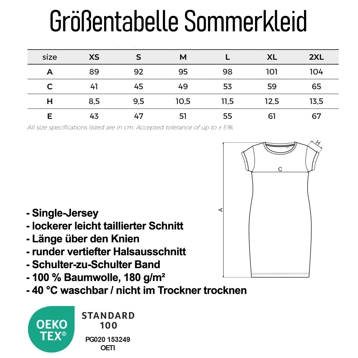 Damen Kleid - Sommerkleid - Wunschmotiv