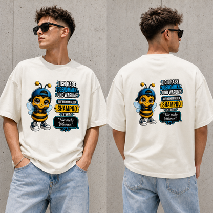Statement T-Shirt Statement Shirt Biene Shampoo Frontprint & Backprint | Unisex