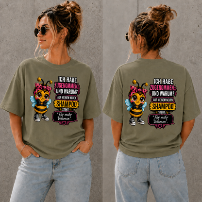 Statement T-Shirt Statement Shirt Biene Shampoo Frontprint & Backprint | Unisex