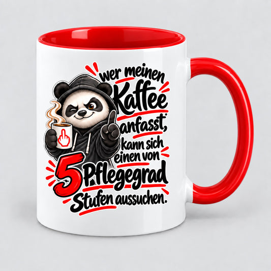 Panda Kaffeetasse Tasse „Finger weg von meinem Kaffee“