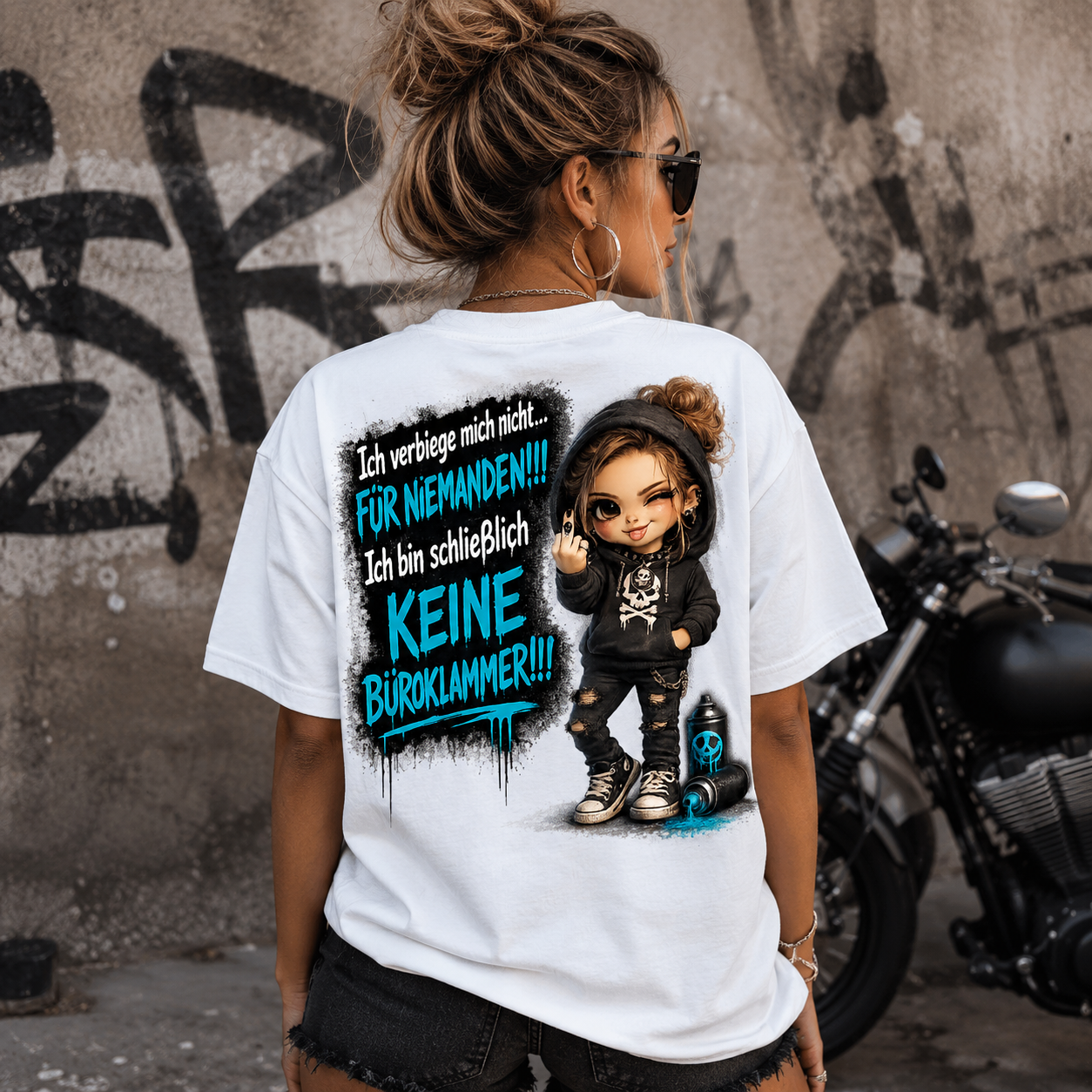 Statement T-Shirt Ich verbiege mich nicht... | Frontprint & Backprint | Unisex