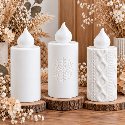 LED-Kerzenhüllen 3D-Druck – 3 Designs | Tassentussi