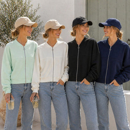 Lässige Sweatshirt Jacke – sportlich &amp; bequem Größe 38 - 46