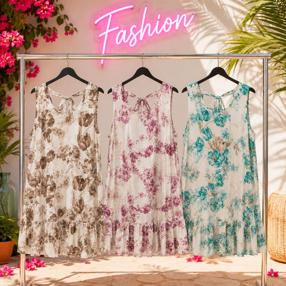 Amy - Romantisches Blumenkleid mit Wohlfühlgarantie - Tragbar von 44-48/50