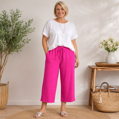 Klara - Luftig, bequem & stilvoll – Die perfekte 7/8 Hose - Tragbar von 44-48/50