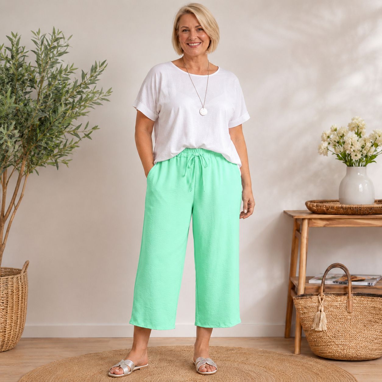 Klara - Luftig, bequem & stilvoll – Die perfekte 7/8 Hose - Tragbar von 44-48/50