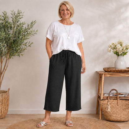 Klara - Luftig, bequem & stilvoll – Die perfekte 7/8 Hose - Tragbar von 44-48/50