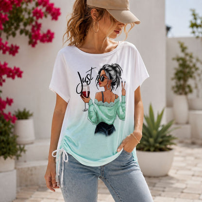 Lisa - Trendshirt mit femininem Print - Tragbar von 38 bis 44/46