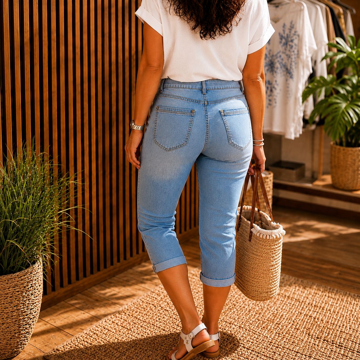 Lydia Karostar 7/8Jeanshose Damen  – Größe 38-48